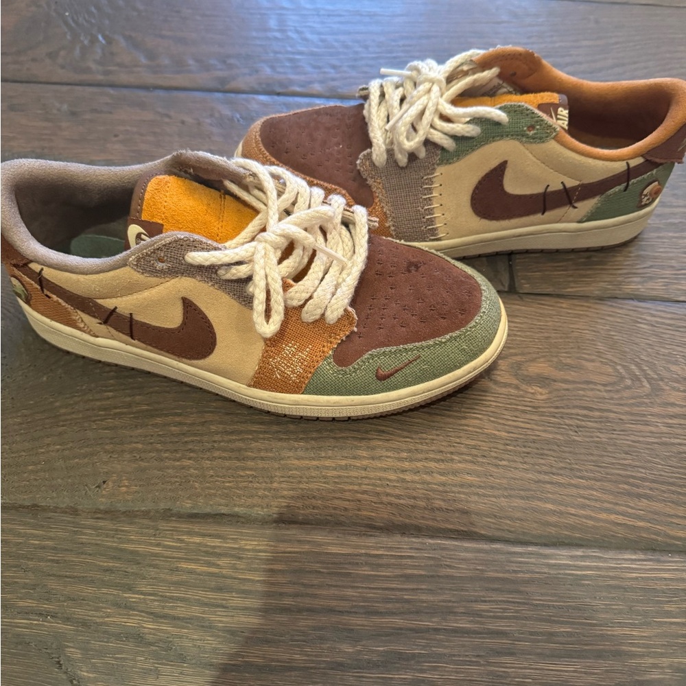Zion Williamson x Air Jordan 1  low OG voodoo Like new sz 7 EU 40